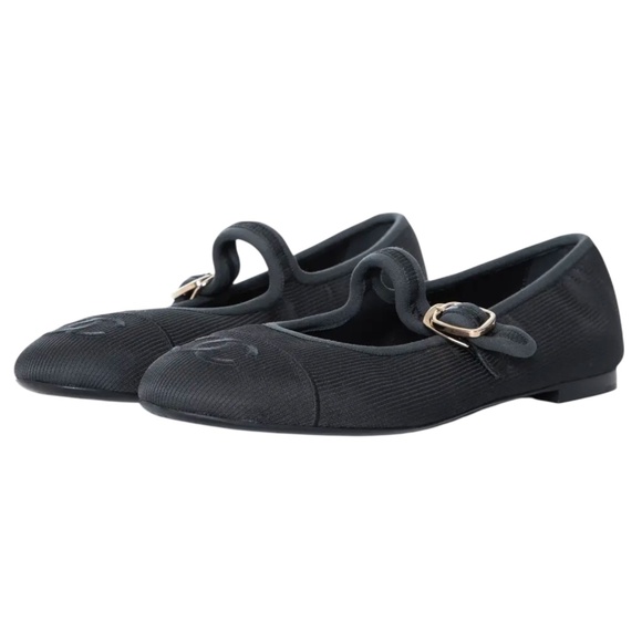 Chanel Black Mary Jane ballet flats - size EU 39.5 / 40 - Picture 2 of 6